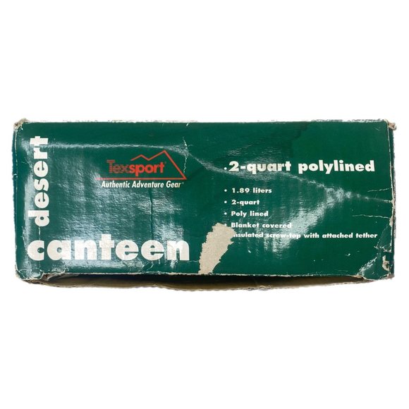 TexSport 2-Quart Polylined Blanket Covered Desert Canteen - Picture 13 of 16